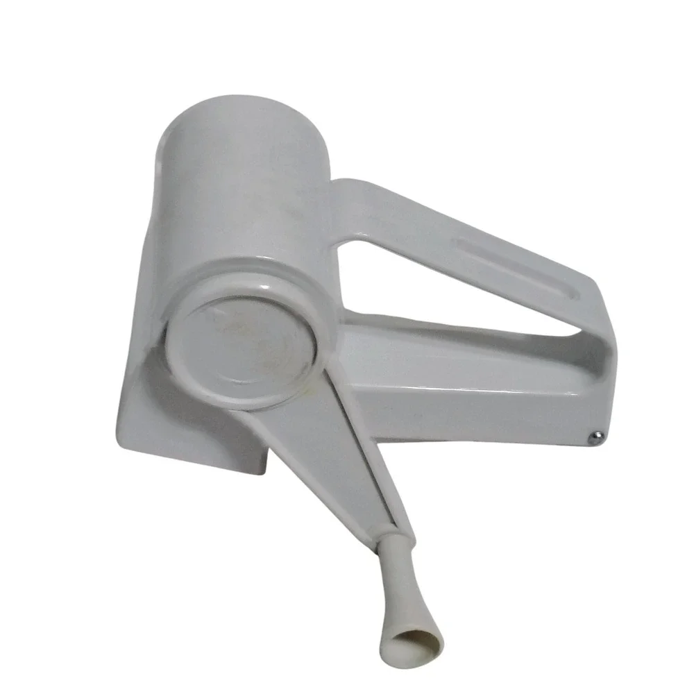 White Rotary Grater Manual Cheese Shredder‎ Kitchen Tool with Crank Handle